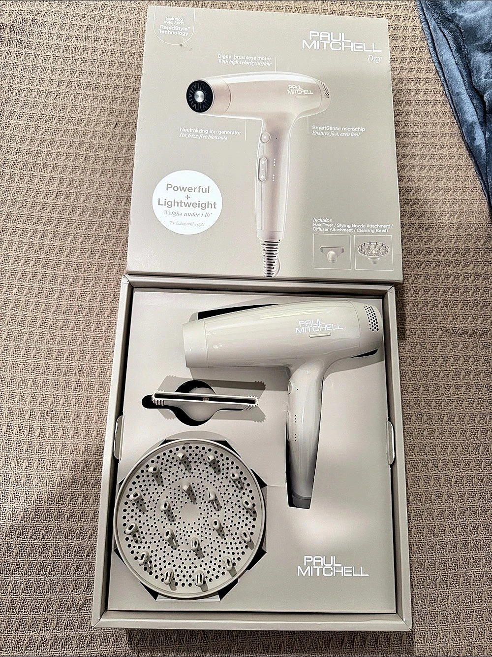 Paul Mitchell Dry Lightweight Professional Hair Dryer White NOB